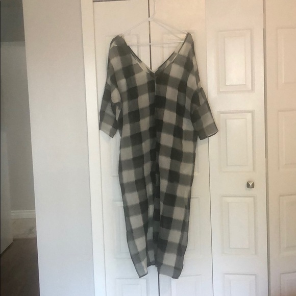 Christy Dawn | The Rou Dress | Hunter Plaid O/S - Picture 7 of 7
